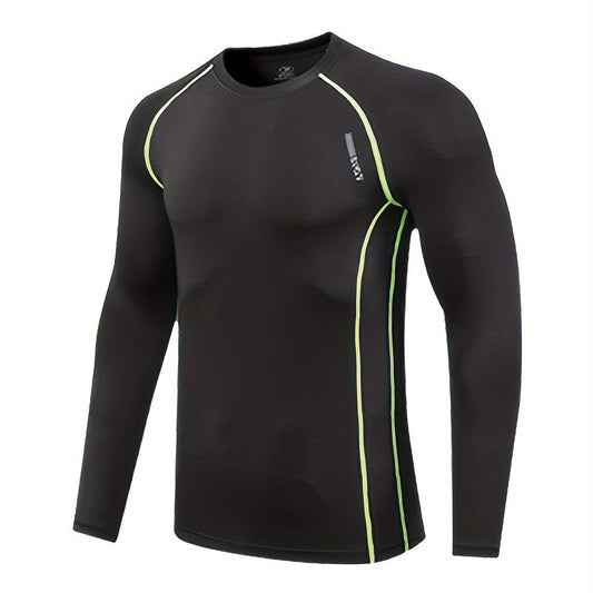 Boys Long Sleeve Sports Top Quick Drying Basketball Football Fitness Training