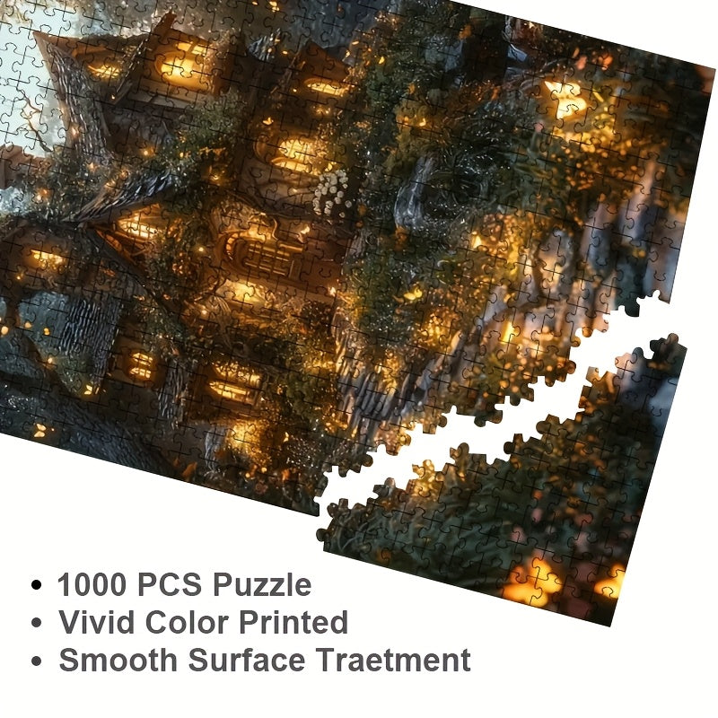1000pcs Adult Seamless Puzzle Durable Portable Beginner Halloween