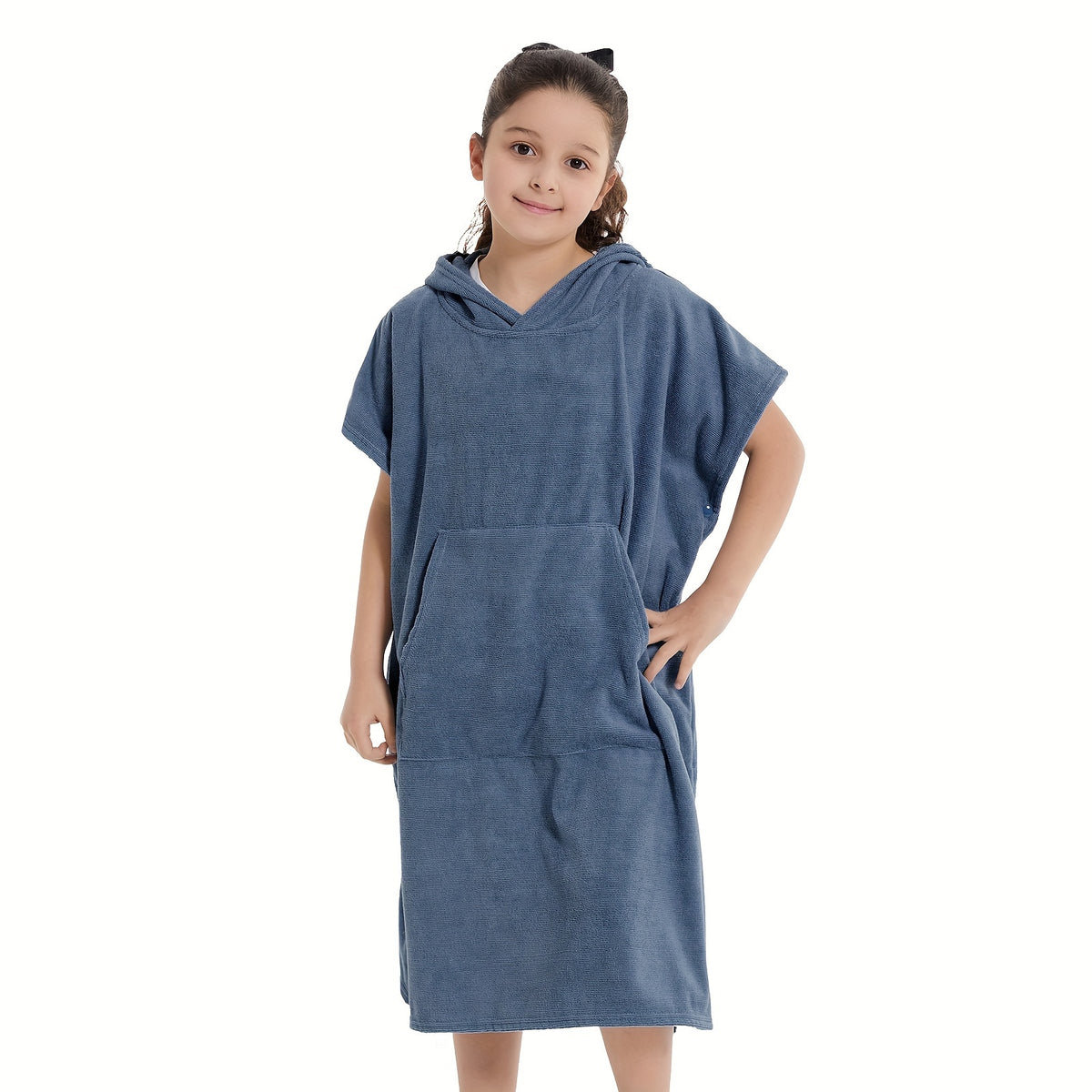 Kid's Changing Towel Robe Absorbent Quick Dry Surf Poncho Microfiber Bath Towels