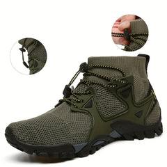 Men's Mesh Drawstring Sneakers Lightweight Outdoor Shoes