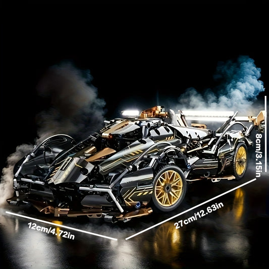 1590pcs Toy Car Building Blocks and Futuristic Sports Car Assembly Set