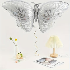 5pcs Silvery Butterfly Balloon Wedding Birthday Decor