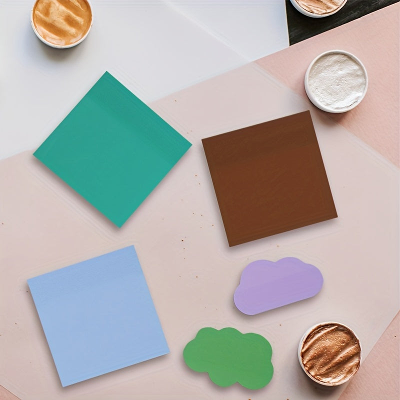 Morandi Stickers 4pcs Set 1pc 50sheets PET Waterproof Sticky Notes