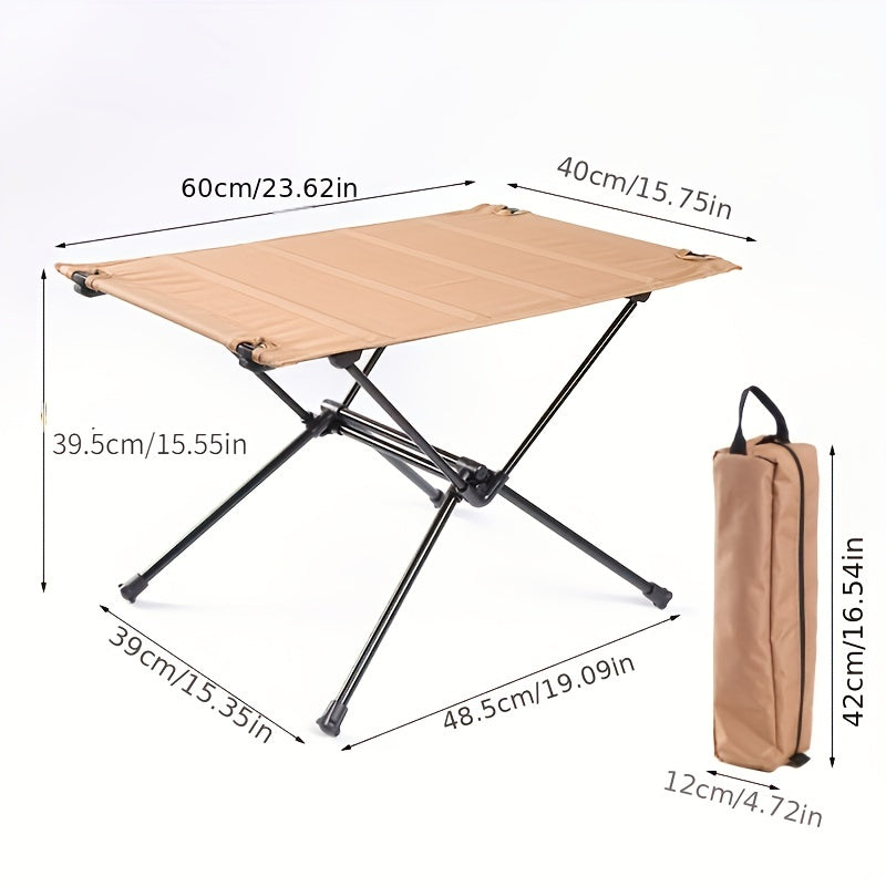 Outdoor Foldable Aluminum Alloy Cloth Table Camping Picnic Table