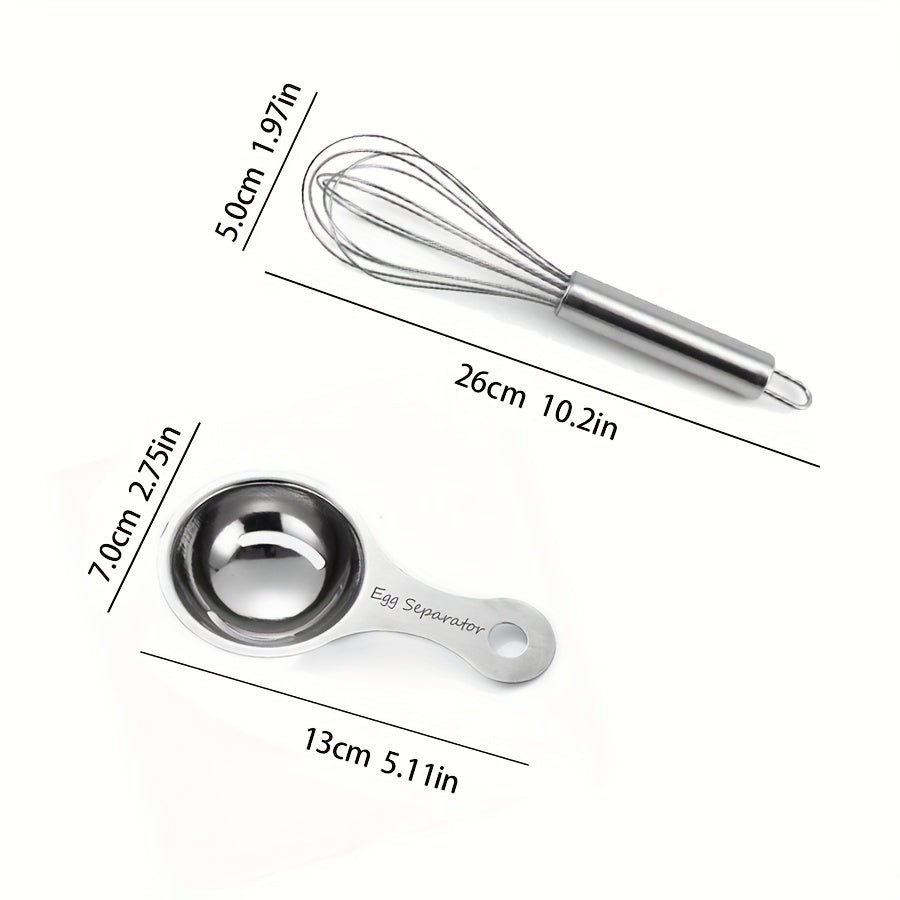 3pcs Stainless Steel Egg Separator Yolk Divider Kitchen Tool