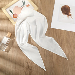 Plain Triangle Scarf & Casual Headscarf Thin Turban for Women