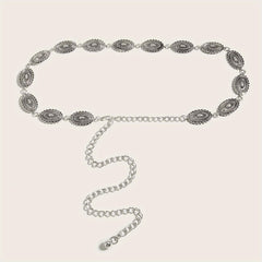 Vintage Metal Chain Belt Dress Girdle For Women