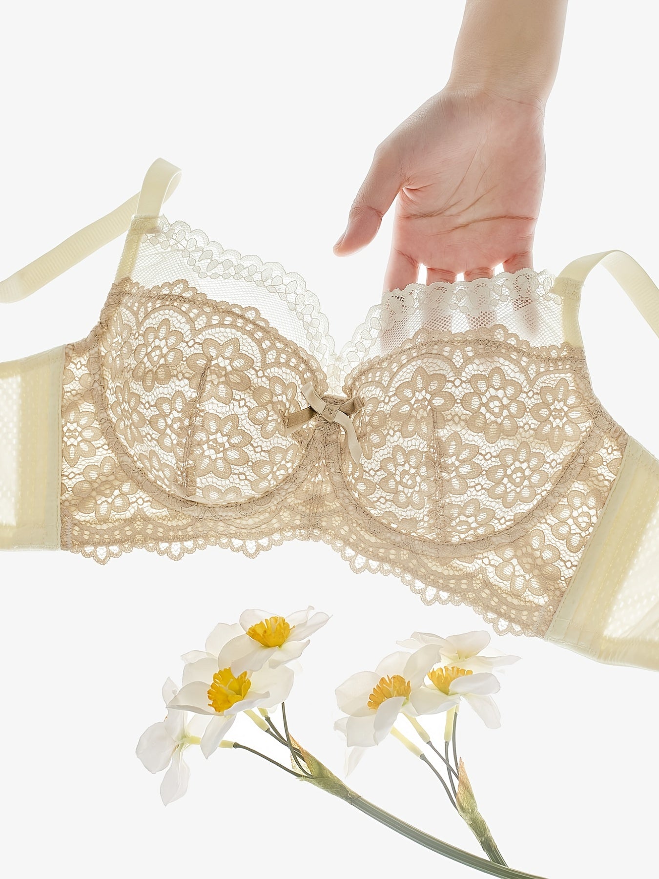 Women's Lace Ultra thin 3-breasted Bra Comfortable & Breathable