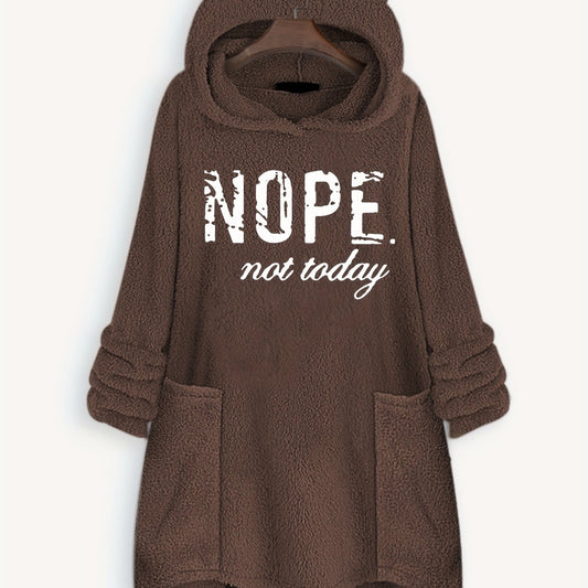 Big Pocket Hoodie Casual Long Sleeve Fleece Hoodies Sweatshirt