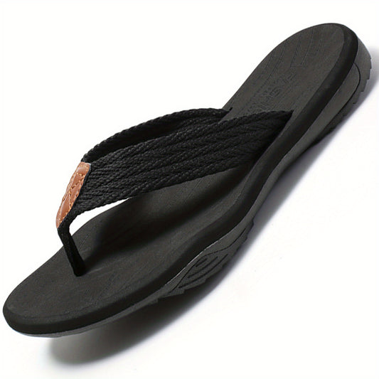Men's Hemp Flip Flops for Beach and Outdoors