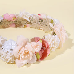 Boho Floral Headband Garland Crown Headdress