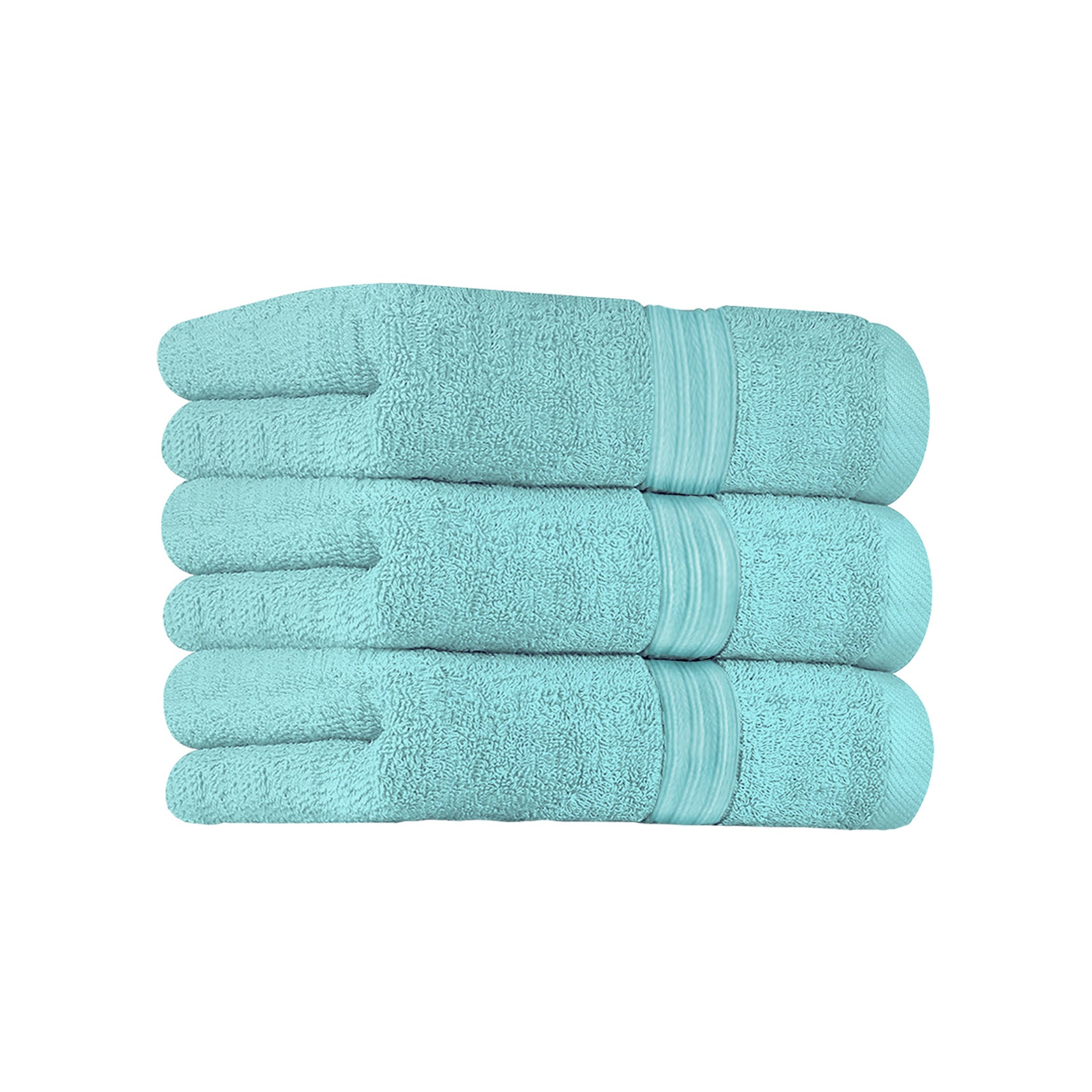 6pcs Absorbent Hand Towel Soft Cotton Set For Bath Hand Gym 69 Teal