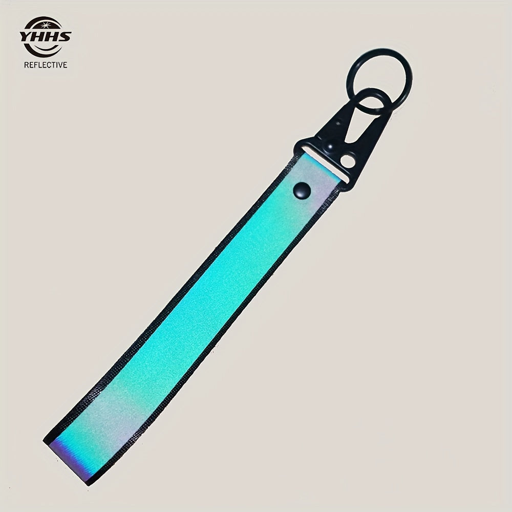 Reflective Nylon Keychains High Visibility Car Keyrings