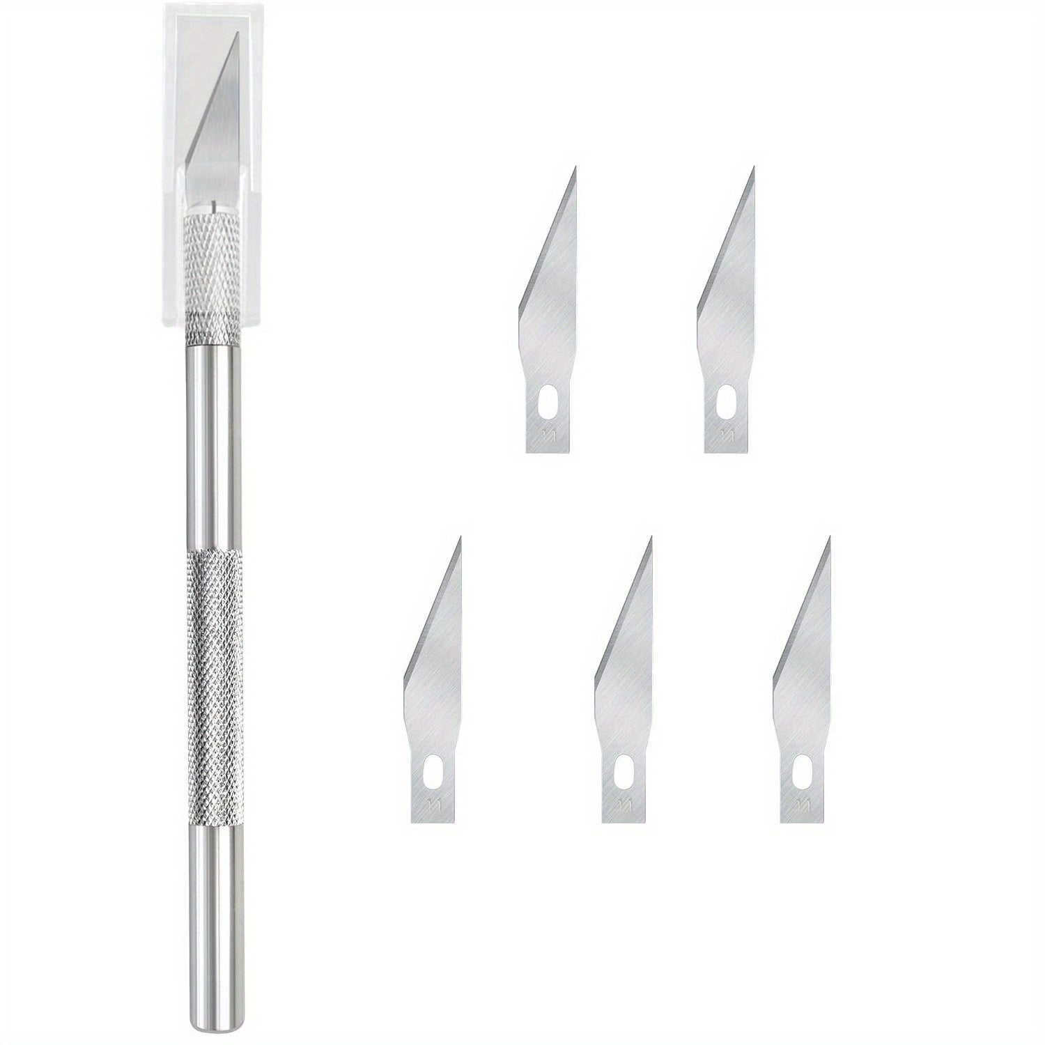 Stainless Steel Pumpkin Carving Set w/ 5 Blades - DIY Art Cutting Stencil