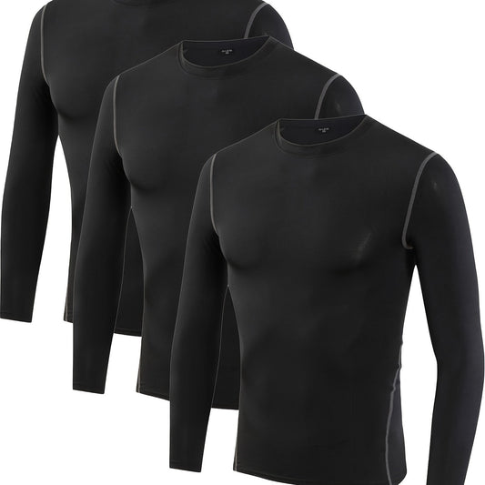 Boy's Sports Long Sleeve Top Quick Drying Active Bottoming Shirt