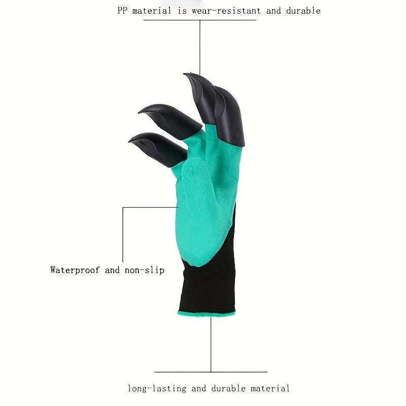 Garden Gloves for Digging Planting Weeding Seeding Protect Nails & Finger