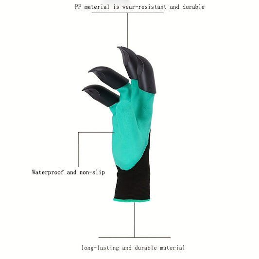 Garden Gloves for Digging Planting Weeding Seeding Protect Nails & Finger