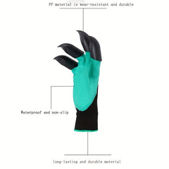 Garden Gloves for Digging Planting Weeding Seeding Protect Nails & Finger