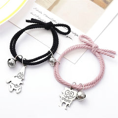 Cartoon Character Magnetic Friendship Bracelet Set