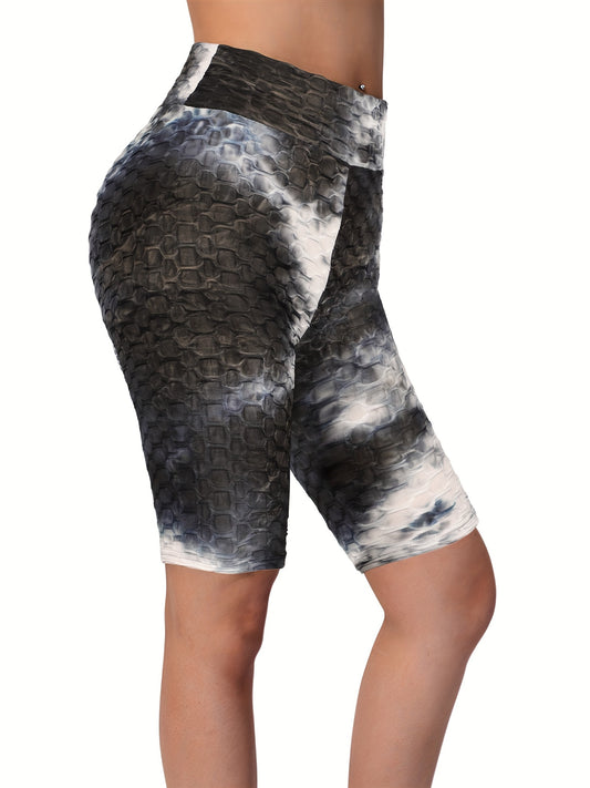 Tie Dye Honeycomb Yoga Shorts