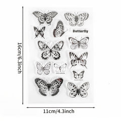 Butterfly Silicone Transparent Stamp for Card Making