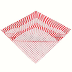 7pcs Red Floral Fabric Quilted Small Patchwork Fabric DIY Crafts 24x24
