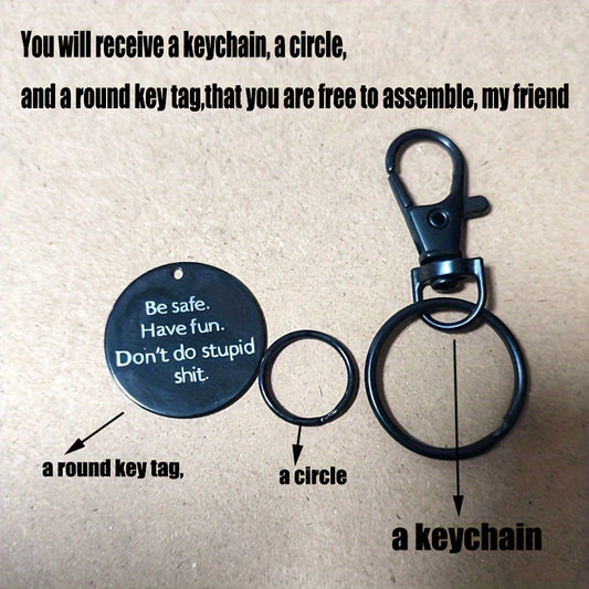Metal Keychain Keyring Gift For Teenagers Men Women Families