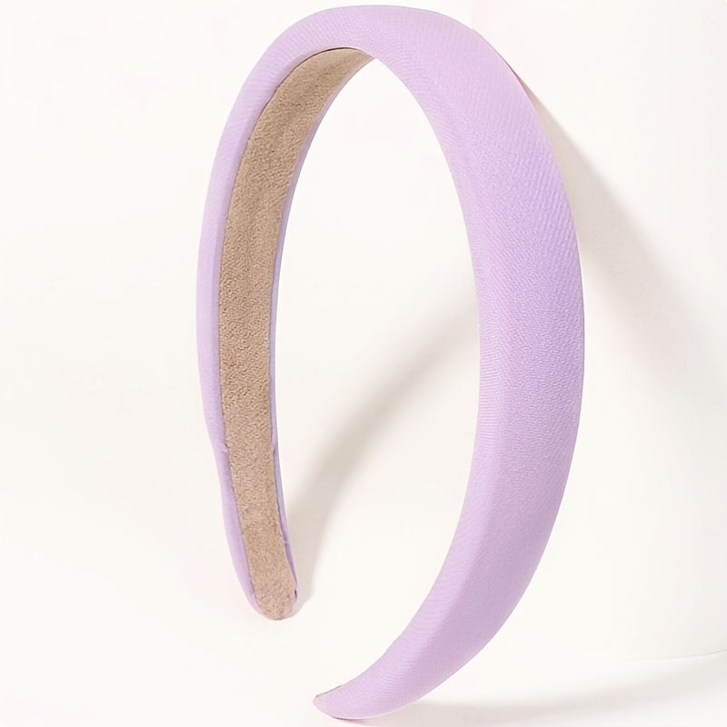 Solid Padded Headband for Women Non-Slip Hair Bands