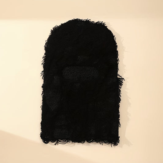 Distressed Knitted Full Face Mask Ski Shiesty Mask Camouflage Fleece Mask