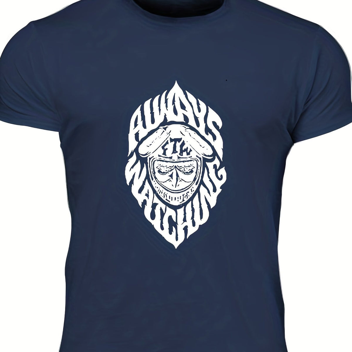 Men's Always Watching Print T shirt Casual Tee
