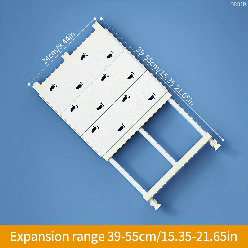 Retractable Wardrobe Storage Divider with Layered Compartments