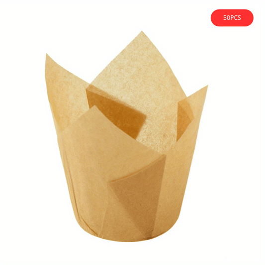 Tulip Muffin Cups Disposable Cupcake Liners Baking Tools