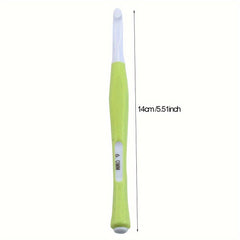 8pcs Candy Silicone Soft Handle ABS Crochet Hook Set