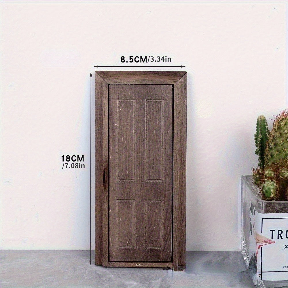 3pcs Wooden Kitchen Door and Window Set No Electricity Needed Model Furniture