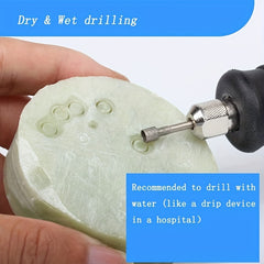 10pcs Mini Cup Diamond Grinding Head Burrs for Rotary Tools 2.35 MM Mandrel