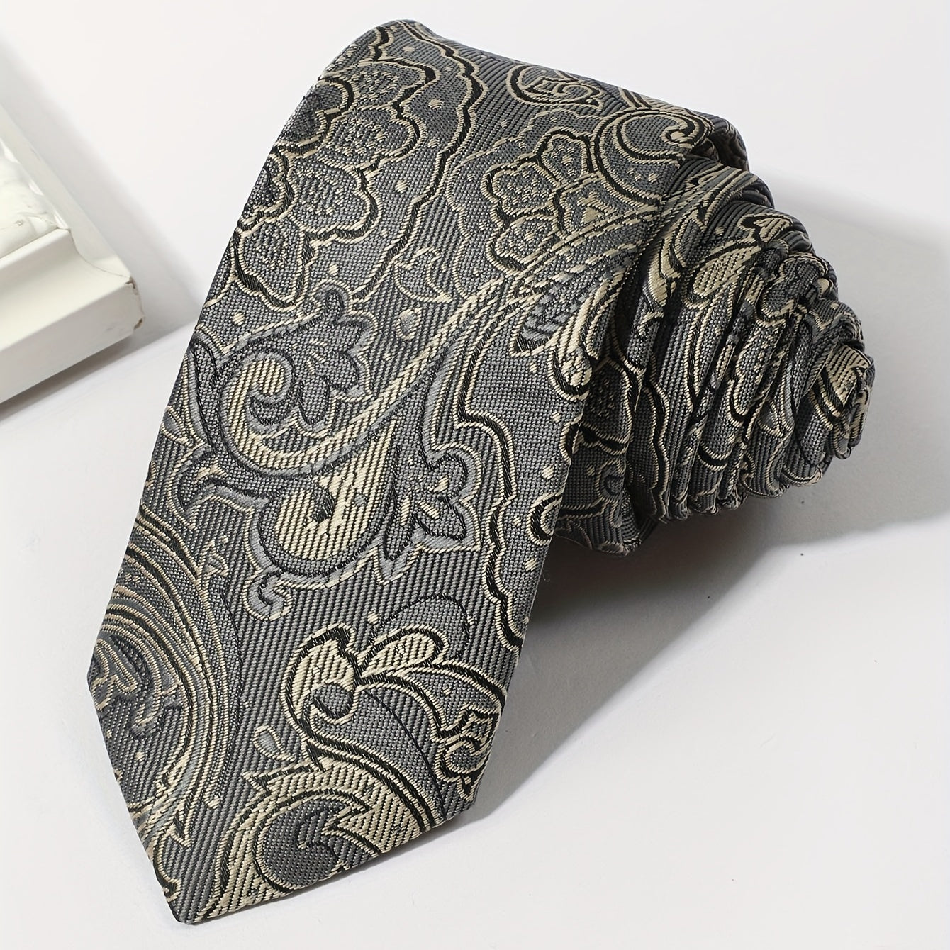 Men's Neckties Floral Jacquard Necktie Business Wedding Party Necktie