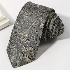 Men's Neckties Floral Jacquard Necktie Business Wedding Party Necktie