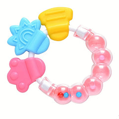 Baby Silicone Teether Rattle - Perfect for Music & Molar Development