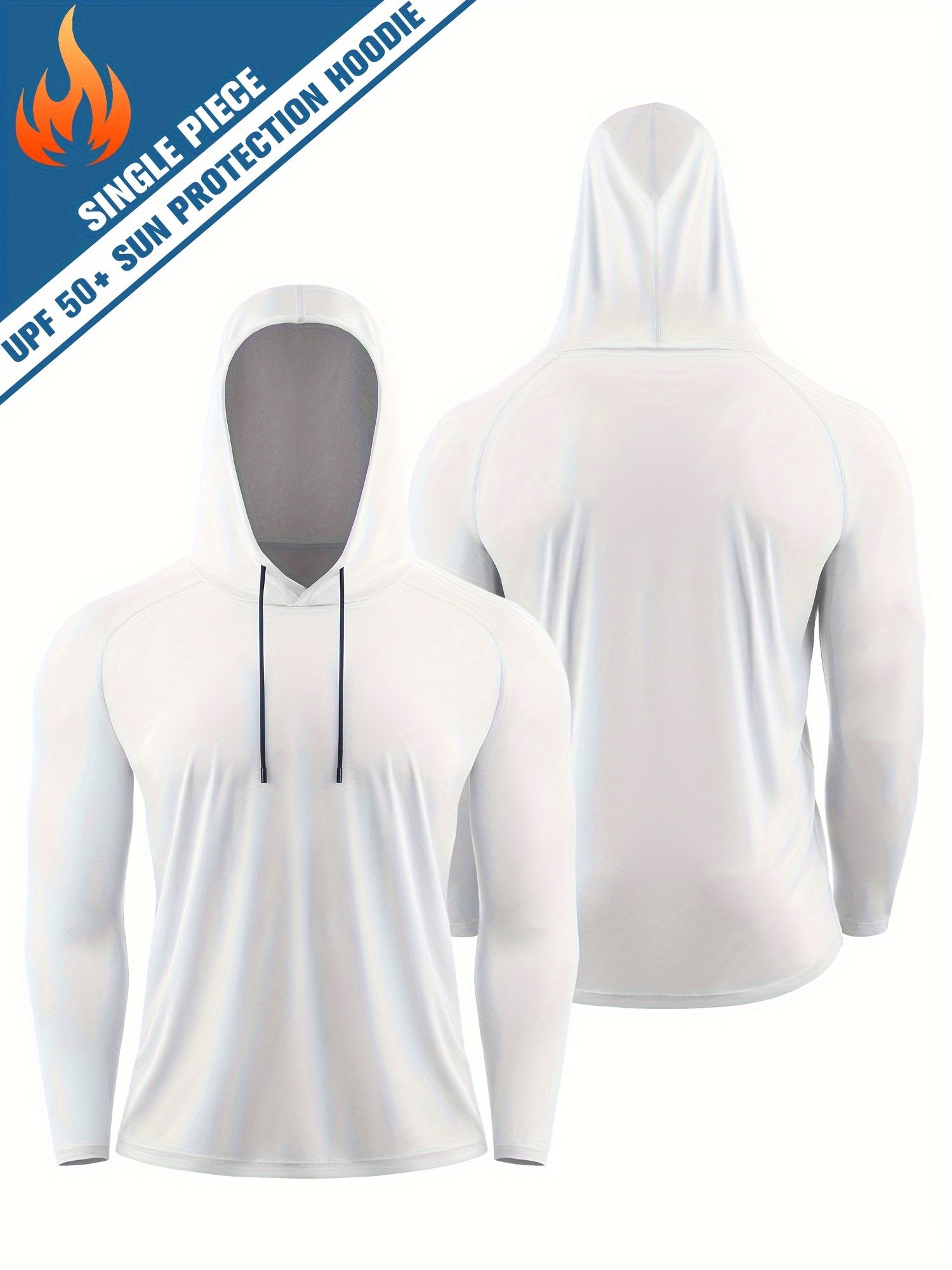 Men's UPF 50 Hooded Athletic Shirt for Sun Protection