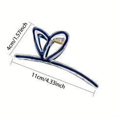 4PCS Rabbit Ears Hair Claw Enamel Shark Claw Hair Accessories
