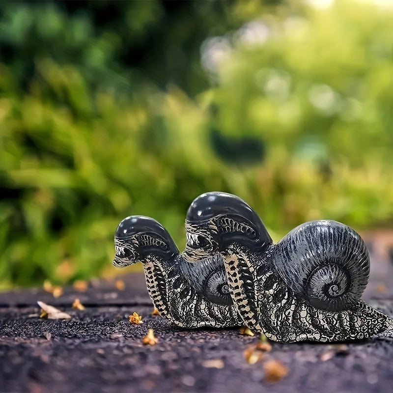 Alien Snail Statue Model for Garden or Home Decor