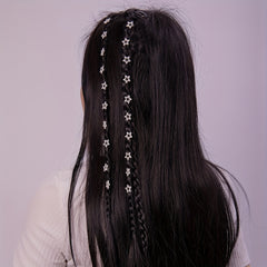 2pcs Fairy Faux Pearl Hair Chain Invisible Clip Girls Hair Accessories