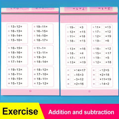 Math Learning Handwriting Arithmetic Exercise Book Set - English Version