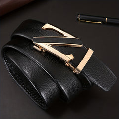 Men's Business Belt Youth Suit Belt Button Style