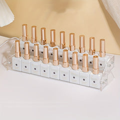 2 Tier Acrylic Nail Polish & Lipstick Holder Clear Display Stand
