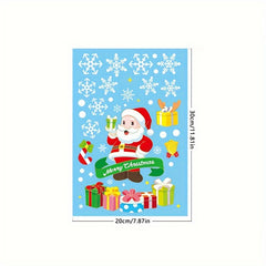Large Christmas Stickers Santa Claus Tree Window Decoration