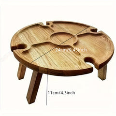 Wooden Portable Dining Table for Camping Hiking