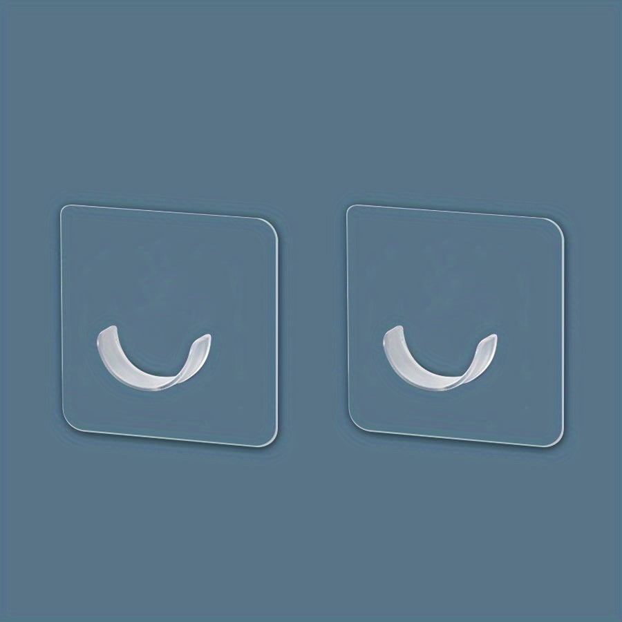2pcs Telescopic Curtain Rod Fixing Bracket Adhesive Type