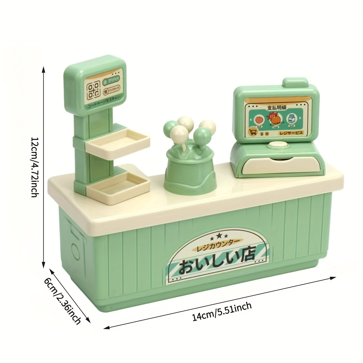 Miniature Convenience Store Cash Register Model Display