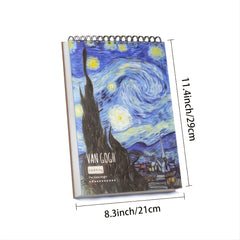 A4 Sketch Book 45 Sheets Artist Sketching Drawing Pad Colored Pencil Charcoal